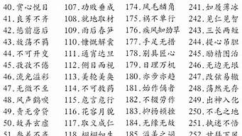 明的成语大全100个