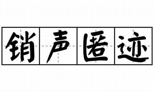 销声匿迹造句20字左右_销声匿迹造句20