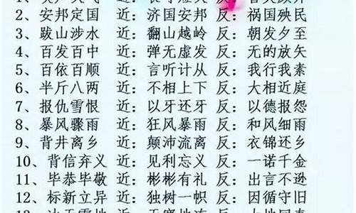 意思相近的四字成语并解释_意思相近的四字