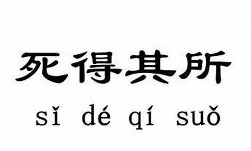 死得其所造句_死得其所造句20字