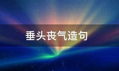 垂头丧气造句子四年级下册_垂头丧气怎么造句四年级